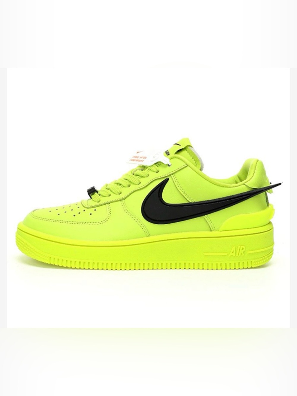 Nike Men’s Air Force 1 Low — Volt Green/Black